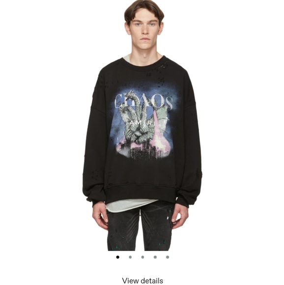 Amiri Chaos City Dragon Sweatshirt - Picture 2 of 4